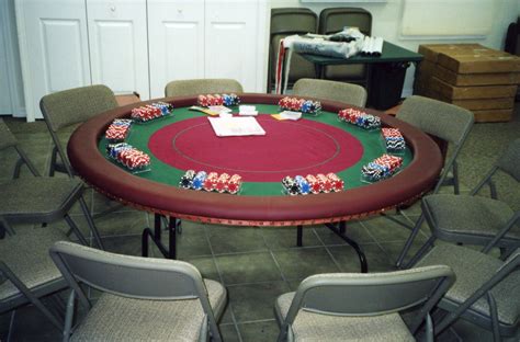 poker table setup